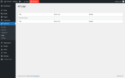 Page screenshot: tinyPress &rarr; Logs