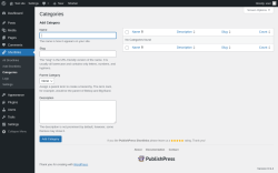 Page screenshot: Shortlinks &rarr; Categories