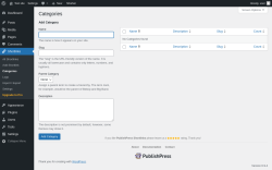 Page screenshot: Shortlinks &rarr; Categories