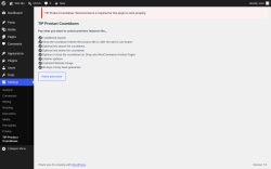 Page screenshot: Settings &rarr; TIP Product Countdown