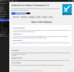 Page screenshot: Tools &rarr; Redux Framework
