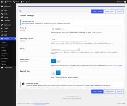 Page screenshot: Settings &rarr; Tipalink