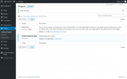 Page screenshot: Plugins &lsaquo; Test site &mdash; WordPress