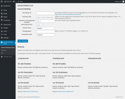 Page screenshot: tivents Products Feed