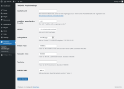 Page screenshot: TIVENTS Einstellungen