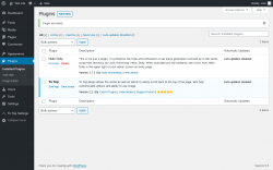 Page screenshot: Plugins &lsaquo; Test site &mdash; WordPress