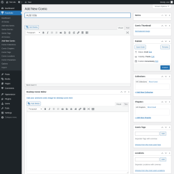 Page screenshot: Toocheke &rarr; Add New Comic