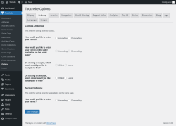 Page screenshot: Toocheke &rarr; Options &rarr; Ordering