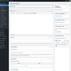 Page screenshot: Toocheke &rarr; Add New Series