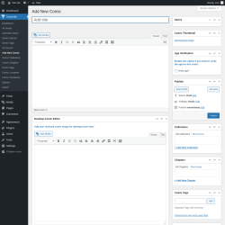 Page screenshot: Toocheke &rarr; Add New Comic