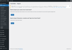 Page screenshot: Toocheke &rarr; Import