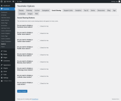 Page screenshot: Toocheke &rarr; Options &rarr; Social Sharing