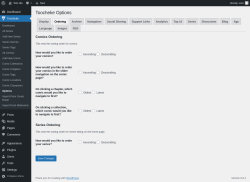 Page screenshot: Toocheke &rarr; Options &rarr; Ordering
