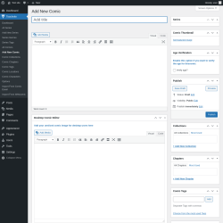 Page screenshot: Toocheke &rarr; Add New Comic