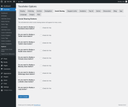 Page screenshot: Toocheke &rarr; Options &rarr; Social Sharing