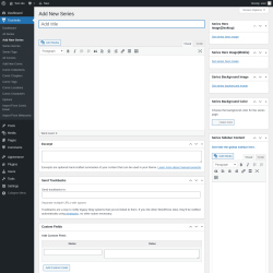 Page screenshot: Toocheke &rarr; Add New Series