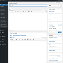 Page screenshot: Toocheke &rarr; Add New Comic