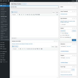 Page screenshot: Toocheke &rarr; Add New Comic