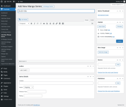 Page screenshot: Toocheke &rarr; Add New Manga Series
