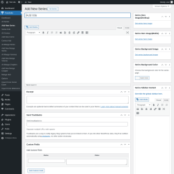 Page screenshot: Toocheke &rarr; Add New Series