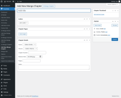 Page screenshot: Toocheke &rarr; Add New Manga Chapter