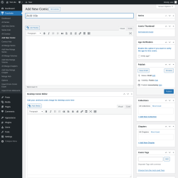 Page screenshot: Toocheke &rarr; Add New Comic