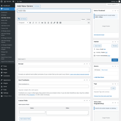 Page screenshot: Toocheke &rarr; Add New Series