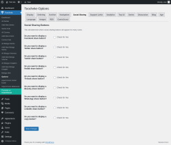 Page screenshot: Toocheke &rarr; Options &rarr; 
                    Social Sharing
                