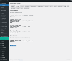 Page screenshot: Toocheke &rarr; Options &rarr; 
                    Ordering
                