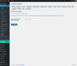 Page screenshot: Toocheke &rarr; Options &rarr; 
                    Archive
                