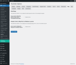 Page screenshot: Toocheke &rarr; Options &rarr; 
                    Blog
                