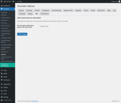 Page screenshot: Toocheke &rarr; Options &rarr; 
                    RSS
                