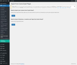 Page screenshot: Toocheke &rarr; Import From Comic Easel