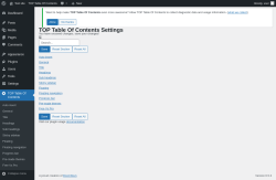 Page screenshot: TOP Table Of Contents