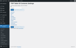 Page screenshot: TOP Table Of Contents