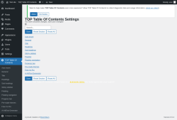 Page screenshot: TOP Table Of Contents