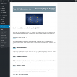 Page screenshot: Total GDPR Compliance Lite