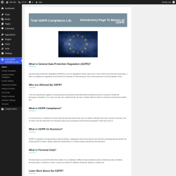 Page screenshot: Total GDPR Compliance Lite