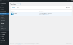 Page screenshot: TotalContest → Templates
