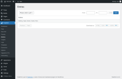 Page screenshot: TotalPoll → Entries