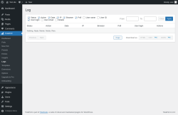 Page screenshot: TotalPoll → Logs