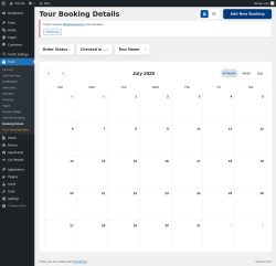 Page screenshot: Tours → Booking Details