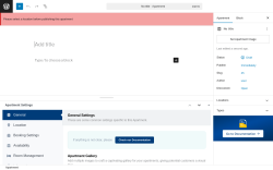 Page screenshot: Apartments → Add New Apartment