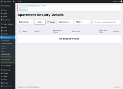 Page screenshot: Apartments → Enquiry Details