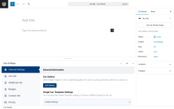 Page screenshot: Car Rentals → Add New Car Rental