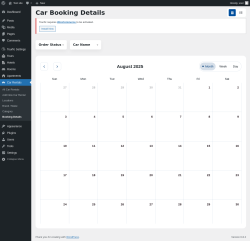 Page screenshot: Car Rentals → Booking Details