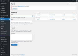 Page screenshot: Hotels → Types