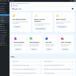 Page screenshot: Tourfic Settings  → Get Help