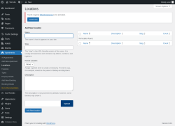 Page screenshot: Apartments → Locations