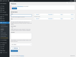 Page screenshot: Apartments → Features